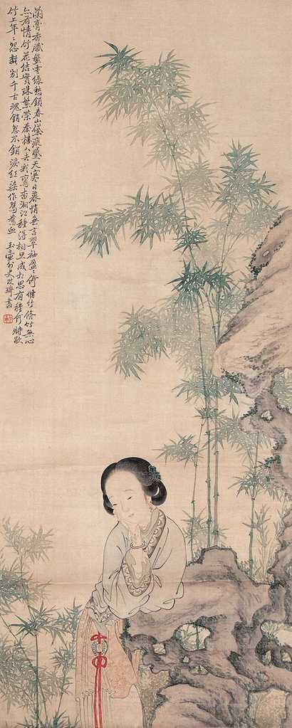 改琦（款） 仕女 镜心